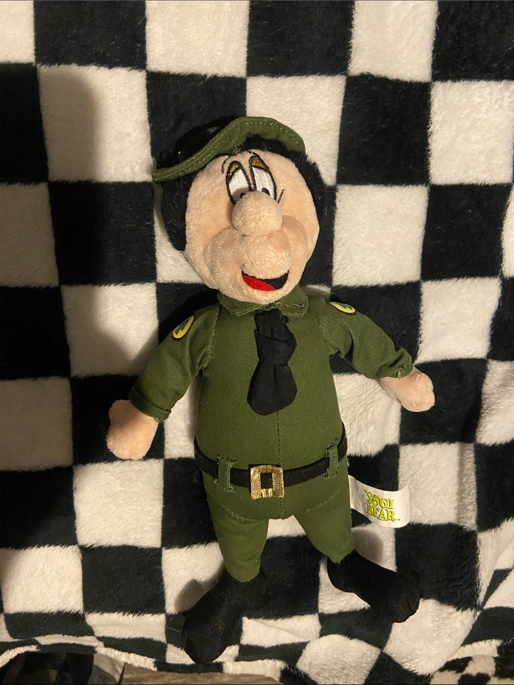Vintage Yogi Bear Ranger Plush - Olive Green